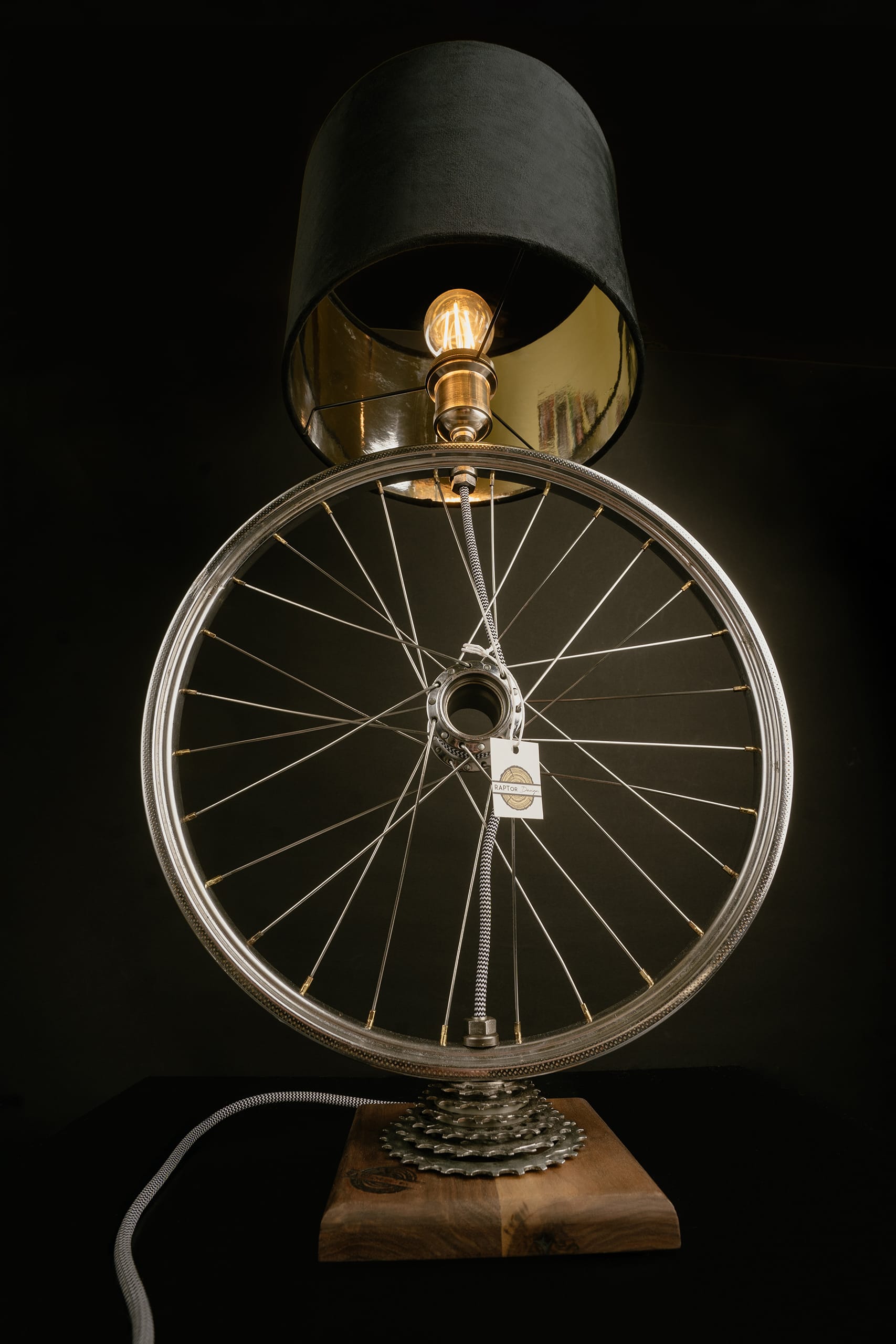 Egyedi lámpa – bicikli, kerék – RAPTor Design